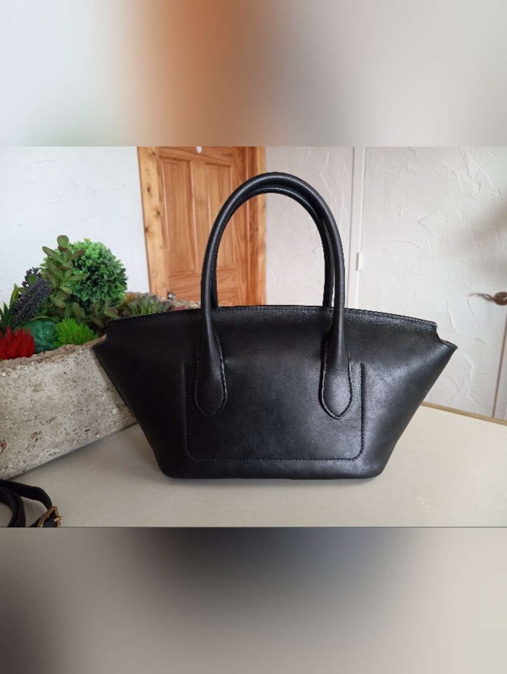 Polo Ralph Lauren, 2024 Bellport Satchel, Black Calf Leather - Picture 4 of 16